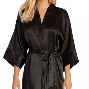 Victoria's Secret Black Silk Robe
